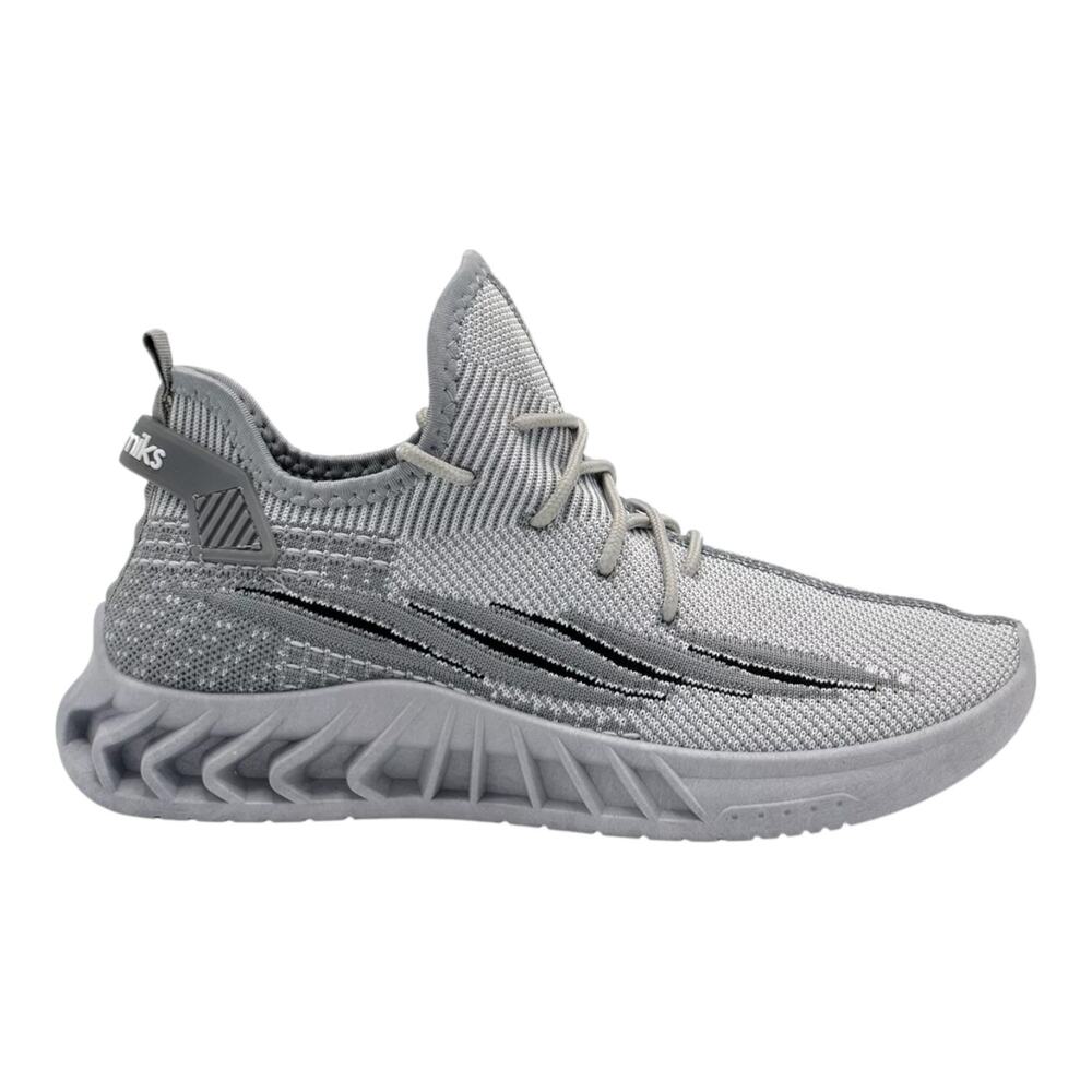 Akademiks Men's Fit 3.0 Knit Lace Up Jogger Sneakers Gray Size 10 - Picture 2 of 5